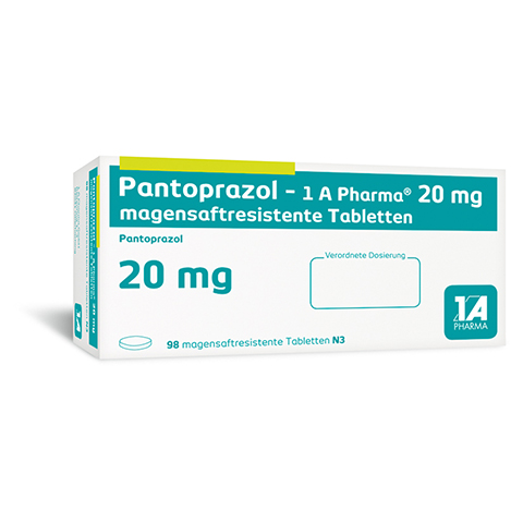 Pantoprazol-1A Pharma 20mg 98 Stck N3