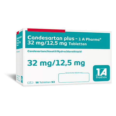 Candesartan plus-1A Pharma 32mg/12,5mg 98 Stck N3