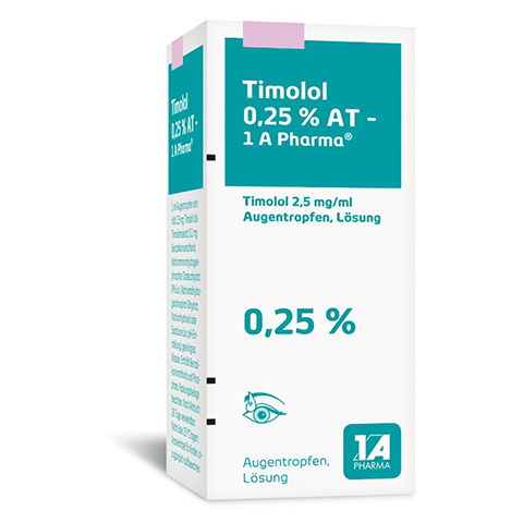 Timolol 0,25% AT-1A Pharma 3x5 Milliliter N2