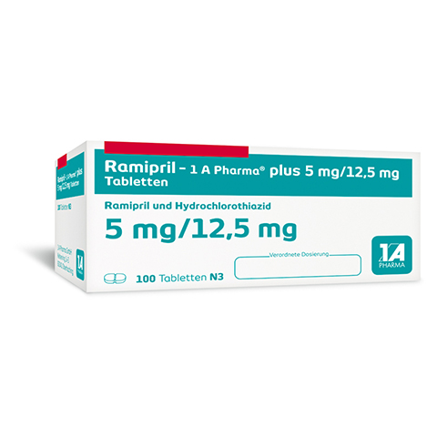 Ramipril-1A Pharma plus 5mg/12,5mg 100 Stck N3