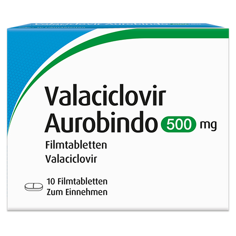Valaciclovir Aurobindo 500mg 10 Stck N1