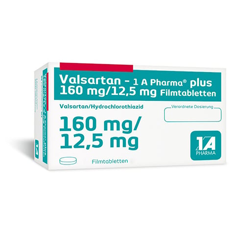 Valsartan-1A Pharma plus 160mg/12,5mg 98 Stck N3