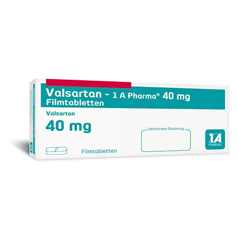 Valsartan-1A Pharma 40mg 28 Stck N1