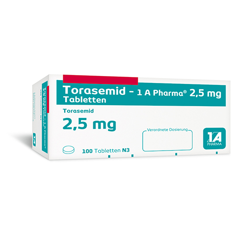 Torasemid-1A Pharma 2,5mg 100 Stck N3