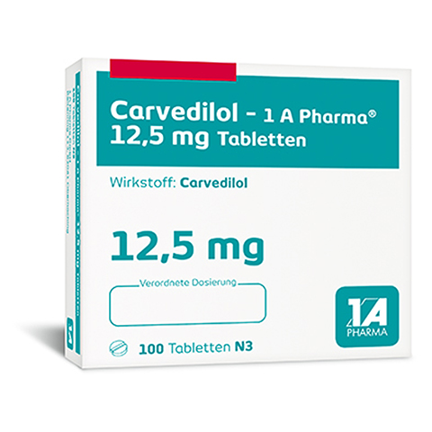 Carvedilol-1A Pharma 12,5mg 100 Stck N3