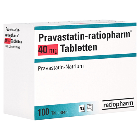 Pravastatin-ratiopharm 40mg 100 Stck N3