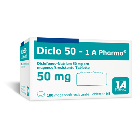 Diclo 50-1A Pharma 100 Stck N3