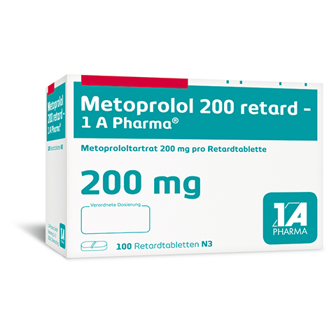Metoprolol 200 retard-1A Pharma 100 Stck N3