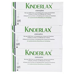 KINDERLAX elektrolytfrei Plv.z.Her.e.Lsg.z.Einn. 3x30 Stck - Vorderseite