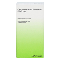 CALCIUMACETAT PRORENAL 500 mg Filmtabletten 200 Stck N3 - Vorderseite