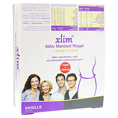 XLIM Aktiv Mahlzeit Riegel Vanille 12x75 Gramm