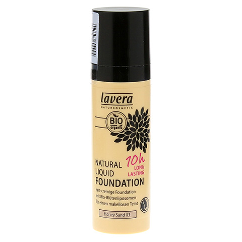 LAVERA Natural Liquid Foundation 03 honey sand 30 Milliliter