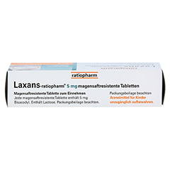 LAXANS-ratiopharm 5 mg magensaftres.Tabletten 30 Stck N2 - Oberseite