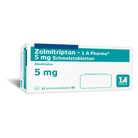 Zolmitriptan-1A Pharma 5mg 12 Stck N3