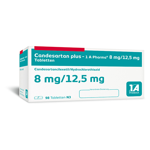 Candesartan plus-1A Pharma 8mg/12,5mg 98 Stck N3