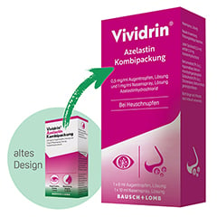 Vividrin Azelastin Kombipackung bei allergischen Symptomen an Augen & Nase 1 Packung N1 - Info 1