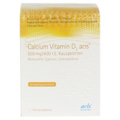 Calcium Vitamin D3 acis 500mg/400 I.E. 120 Stück N3 - Vorderseite