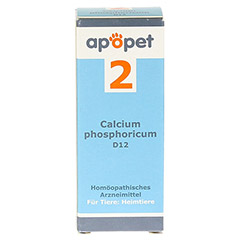 APOPET Schler-Salz Nr.2 Calcium phos.D 12 vet. 12 Gramm - Vorderseite