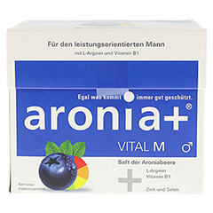 ARONIA+ VITAL M Monatspackung Trinkampullen 30x25 Milliliter - Vorderseite