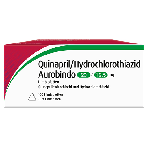 Quinapril/Hydrochlorothiazid Aurobindo 20/12,5mg 100 Stck N3