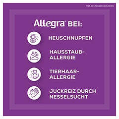Allegra - schnell bei Heuschnupfen & ganzjhrigen Allergien 50 Stck N2 - Info 2