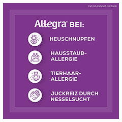 Allegra - schnell bei Heuschnupfen & ganzjhrigen Allergien 20 Stck N1 - Info 2