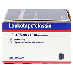 LEUKOTAPE Classic 3,75 cmx10 m schwarz 1 Stück - Linke Seite