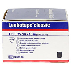 LEUKOTAPE Classic 3,75 cmx10 m schwarz 1 Stück - Rechte Seite