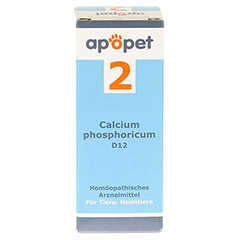 APOPET Schler-Salz Nr.2 Calcium phos.D 12 vet. 12 Gramm - Rckseite