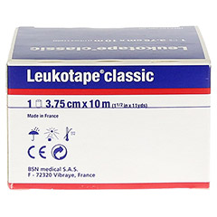 LEUKOTAPE Classic 3,75 cmx10 m schwarz 1 Stück - Rückseite