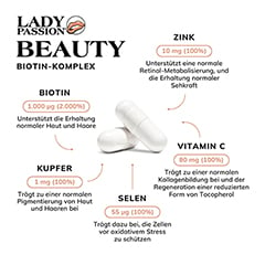 LADY PASSION Beauty Biotin Komplex+Kupfer+Selen 180 Stck - Info 4