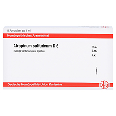 ATROPINUM SULFURICUM D 6 Ampullen 8x1 Milliliter N1 - Vorderseite