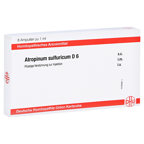 ATROPINUM SULFURICUM D 6 Ampullen 8x1 Milliliter N1