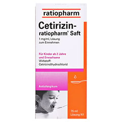 Cetirizin-ratiopharm 75 Milliliter N1 - Rückseite