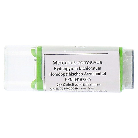 MERCURIUS CORROSIVUS C 12 Globuli 2 Gramm N1