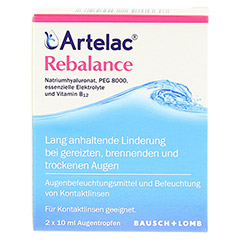 ARTELAC Rebalance Augentropfen 2x10 Milliliter - Vorderseite