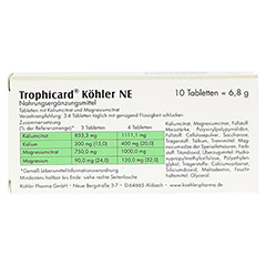TROPHICARD Köhler NE Tabletten 10 Stück - Rückseite