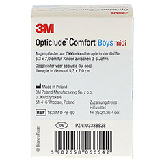 Opticlude 3M Comfort Disney Pflaster Boys midi 50 Stck - Rckseite
