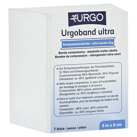 URGOBAND Ultra Ultrakurzzugbinde 8 cmx5 m 1 Stck