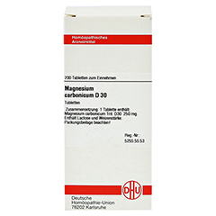 MAGNESIUM CARBONICUM D 30 Tabletten 200 Stck - Vorderseite