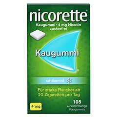 Nicorette 4mg whitemint 105 Stück - Vorderseite