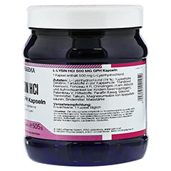 L-LYSIN 500 mg GPH Kapseln 750 Stück - Rückseite