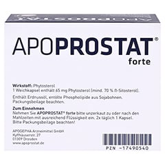 APOPROSTAT forte 65 mg Weichkapseln 120 Stck N2 - Rckseite