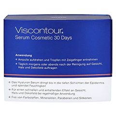 VISCONTOUR Serum Cosmetic Ampullen 30 Stück - Rückseite