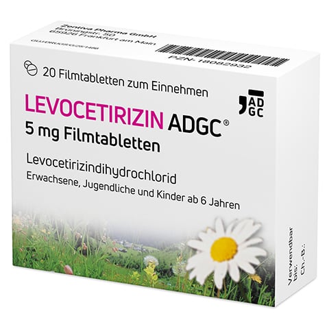 LEVOCETIRIZIN ADGC 5mg 20 Stck N1
