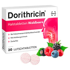 Dorithricin Halstabletten Waldbeere 0,5mg/1,0mg/1,5mg 20 Stck N1