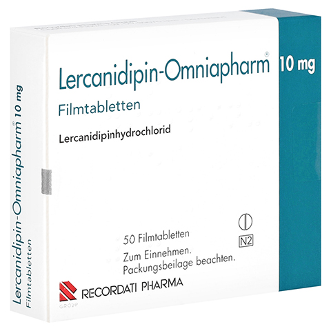 Lercanidipin-Omniapharm 10mg 50 Stck N2