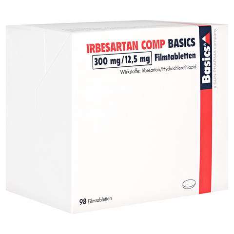 IRBESARTAN COMP BASICS 300mg/12,5mg 98 Stück N3