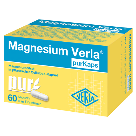 Magnesium Verla purKaps vegane Kapseln zum Einnehmen 60 Stück