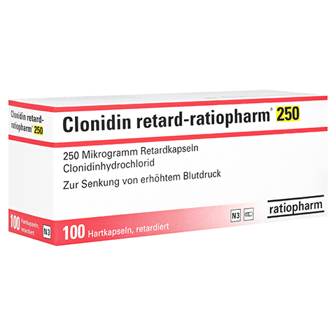 Clonidin retard-ratiopharm 250 100 Stück N3